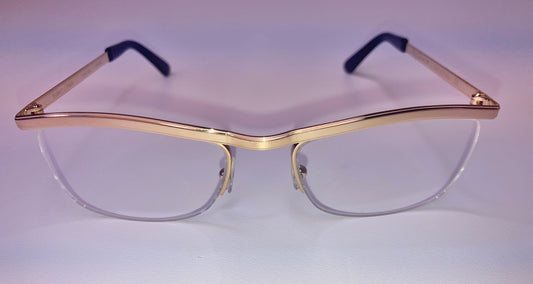 22k Gold Vintage Eyeglasses Originally Made In France 1950s