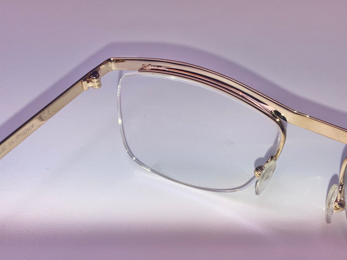 22k Gold Vintage Eyeglasses Originally Made In France 1950s