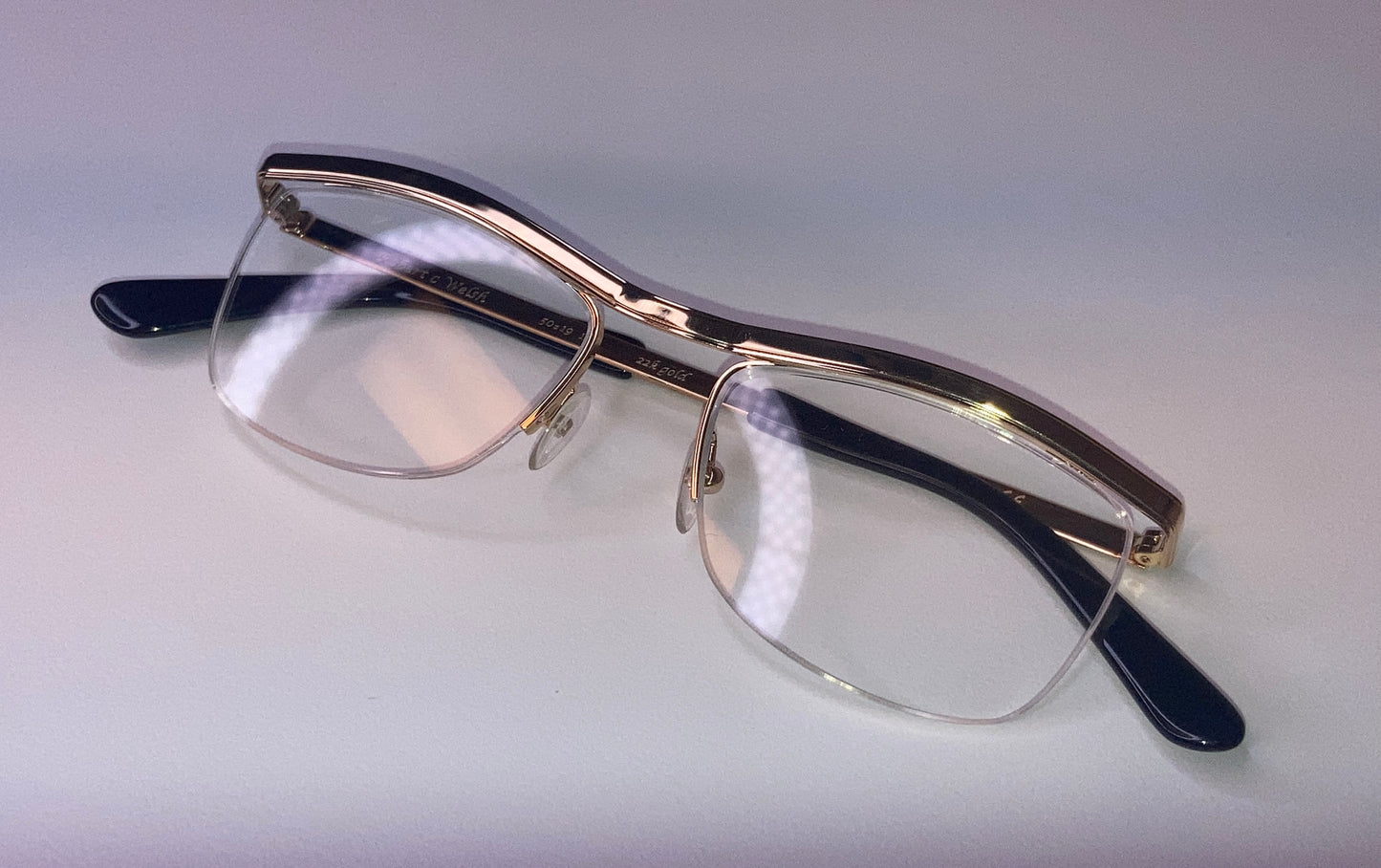 22k Gold Vintage Eyeglasses Originally Made In France 1950s