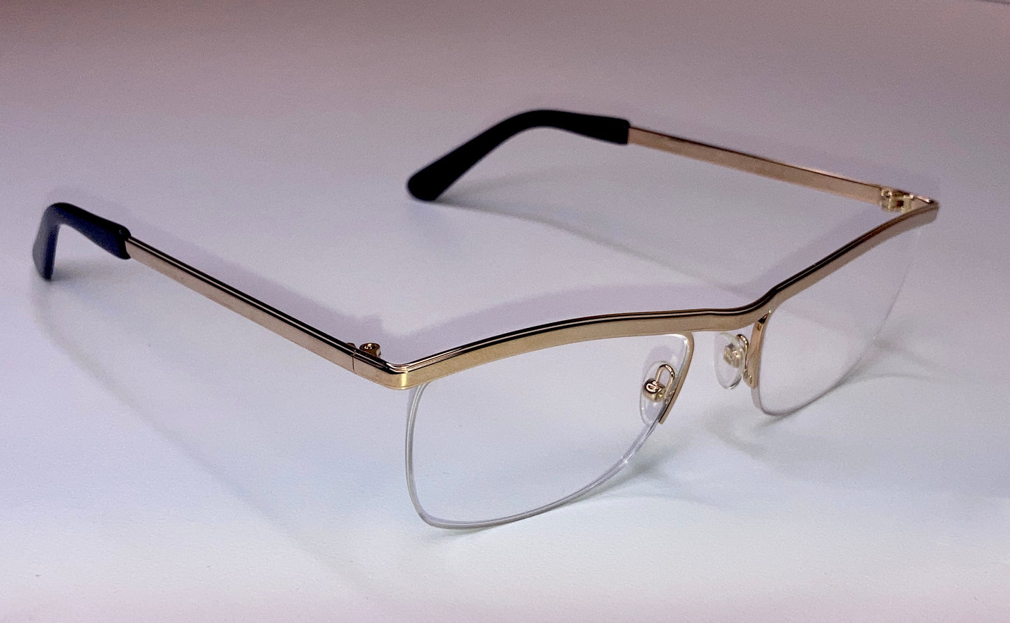 22k Gold Vintage Eyeglasses Originally Made In France 1950s