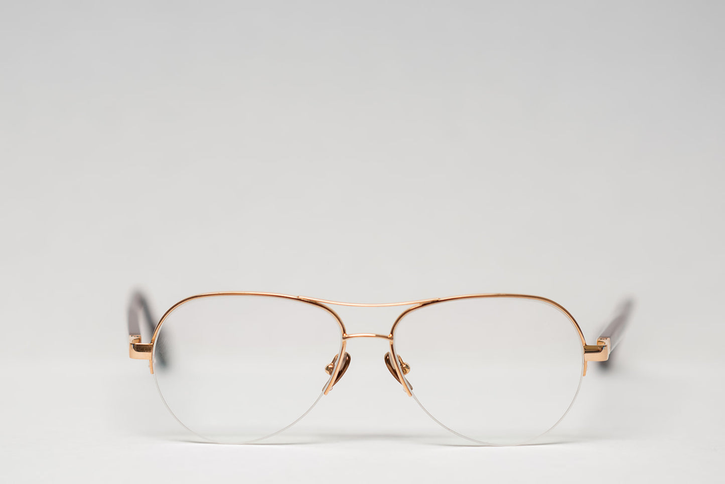 24K Pink Gold Burgundy Acetate Metal Optical