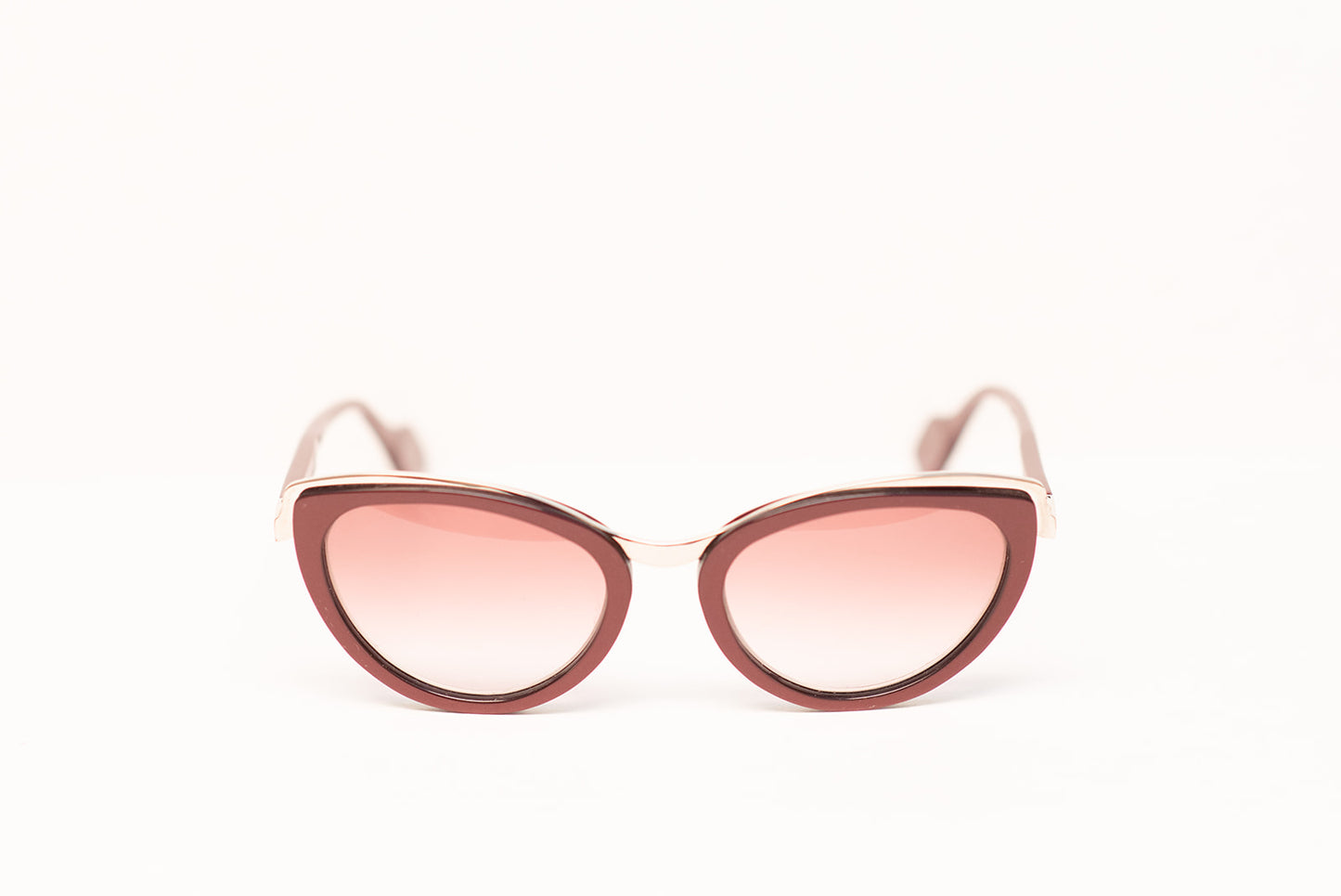 Palladium Ladies Burgundy Cat's Eye Sunglasses