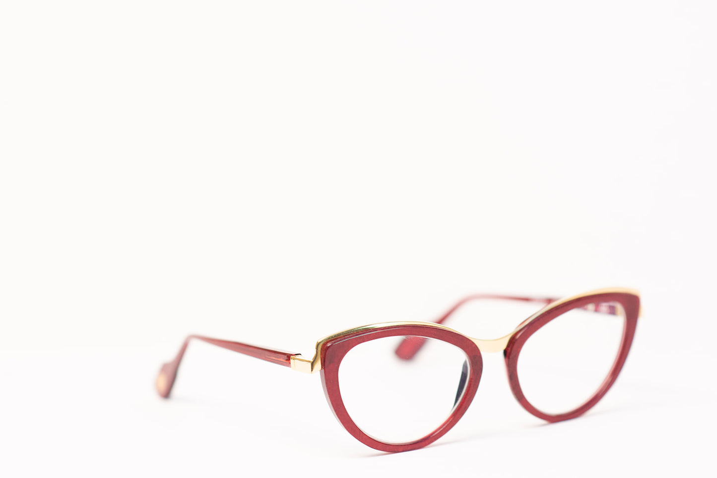 24k Gold Ladies Burgundy Optic Eyewear