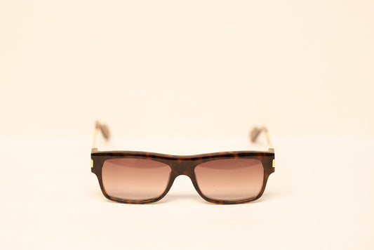 24k Gold Men's Black Rectangle Optic Eyewear