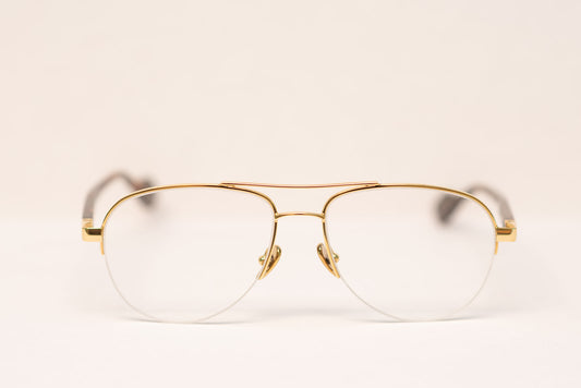 22K Gold Aviator Metal Optical Eyewear