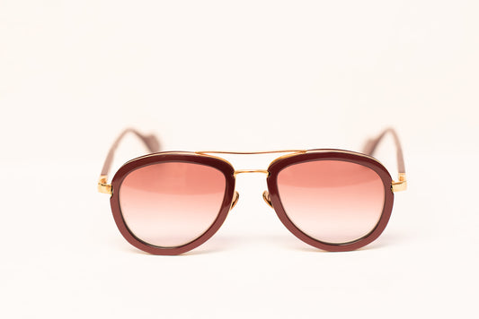 24k Pink Gold Aviator Unisex Sunglasses