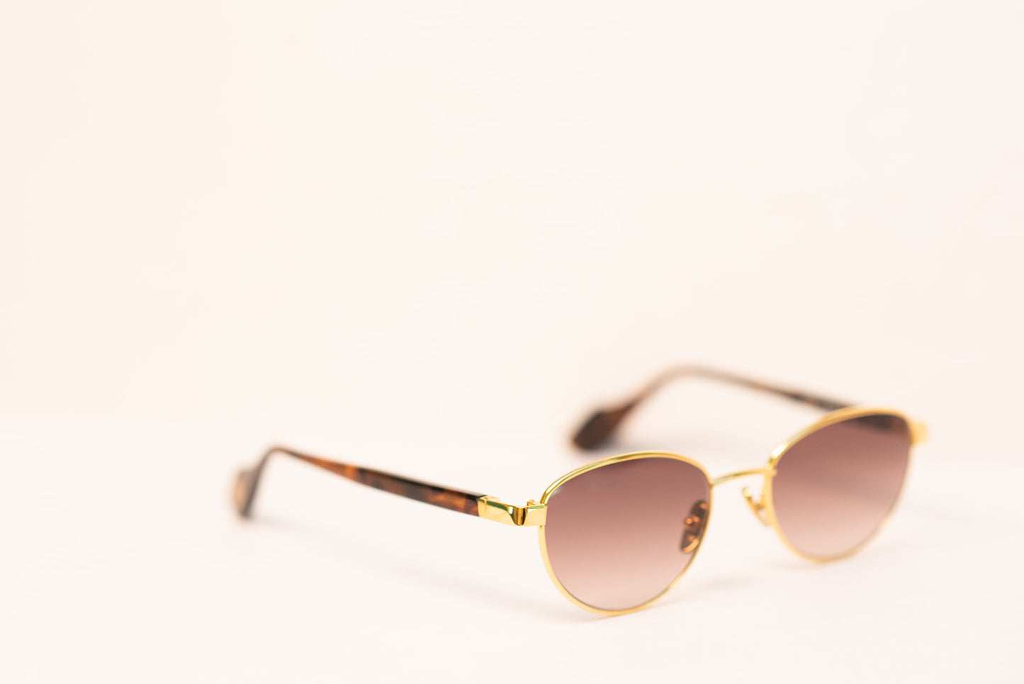 24k Gold Unisex Tortoise Aviator Sunglasses