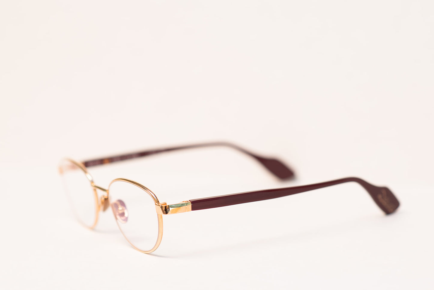 24k Pink Gold Unisex Burgundy Optic Eyewear